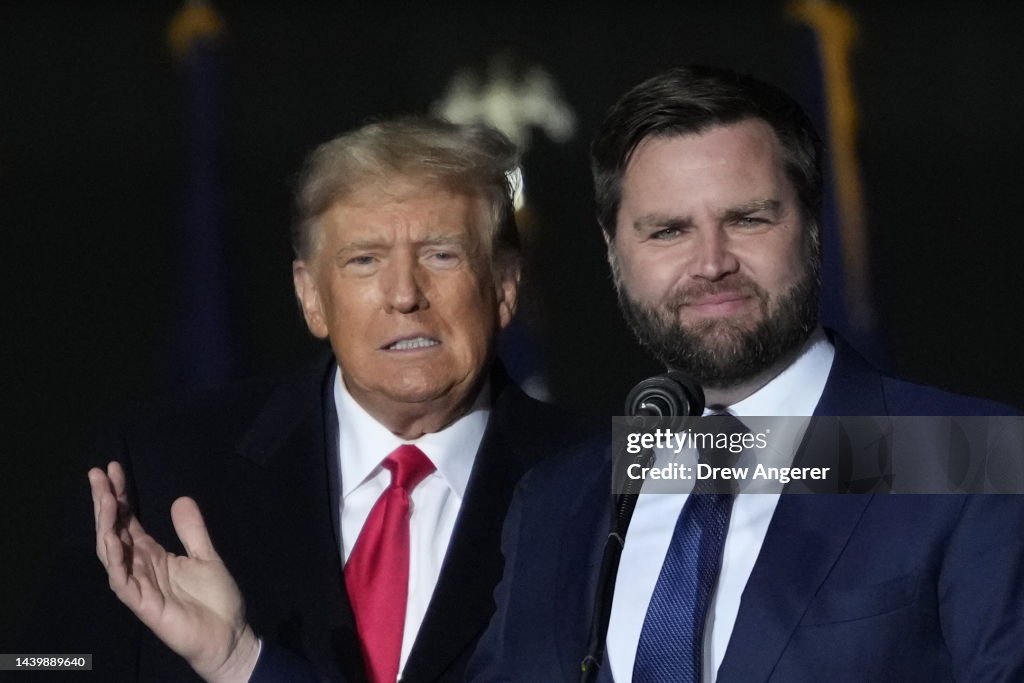 Former President Trump Holds Rally In Support Of Ohio Senate Candidate JD Vance