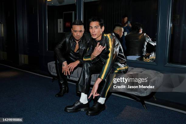 Rhuigi Villaseñor and Evan Mock attend the CFDA Fashion Awards at Casa Cipriani on November 07, 2022 in New York City.