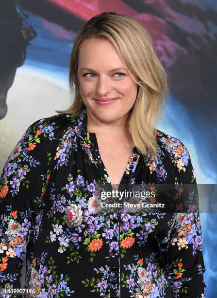 Elisabeth Moss arrives at the Season 5 Finale Event Of Hulu's "The Handmaid's Tale" at Academy Museum of Motion Pictures on November 07, 2022 in Los...