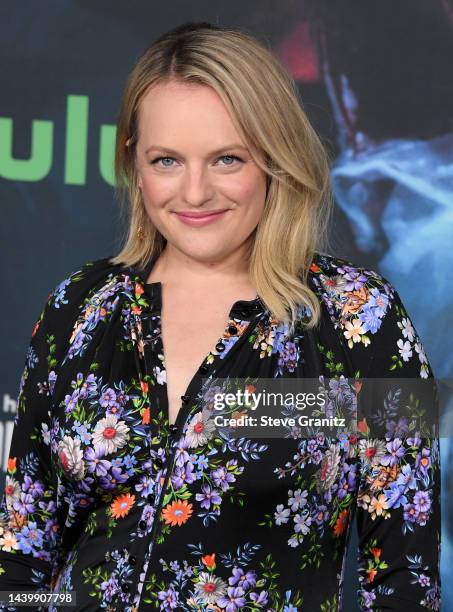 Elisabeth Mossarrives at the Season 5 Finale Event Of Hulu's "The Handmaid's Tale" at Academy Museum of Motion Pictures on November 07, 2022 in Los...