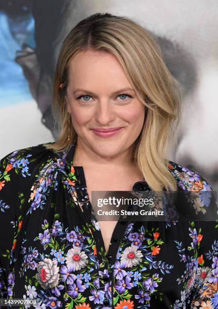 Elisabeth Mossarrives at the Season 5 Finale Event Of Hulu's "The Handmaid's Tale" at Academy Museum of Motion Pictures on November 07, 2022 in Los...