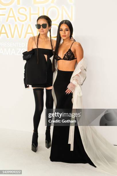 Vera Wang and Vanessa Hudgens attend the 2022 CFDA Fashion Awards at Casa Cipriani on November 07, 2022 in New York City.