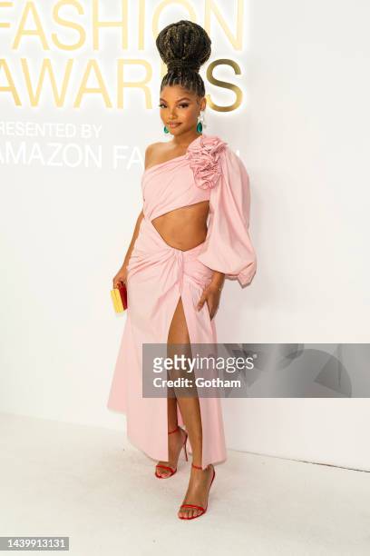 Halle Bailey attends the 2022 CFDA Fashion Awards at Casa Cipriani on November 07, 2022 in New York City.