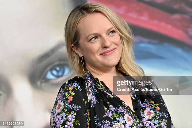 Elisabeth Moss attends the Season 5 Finale Event of Hulu's "The Handmaid's Tale" at Academy Museum of Motion Pictures on November 07, 2022 in Los...