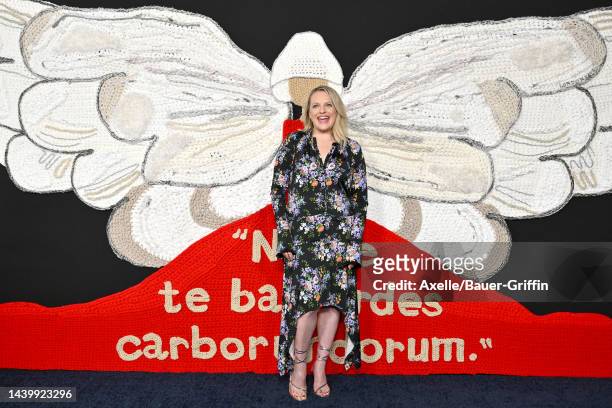 Elisabeth Moss attends the Season 5 Finale Event of Hulu's "The Handmaid's Tale" at Academy Museum of Motion Pictures on November 07, 2022 in Los...
