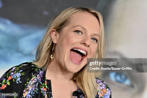 Elisabeth Moss attends the Season 5 Finale Event of Hulu's "The Handmaid's Tale" at Academy Museum of Motion Pictures on November 07, 2022 in Los...