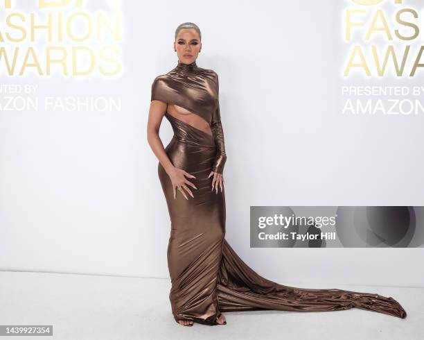 Khloe Kardashian attends the 2022 CFDA Awards at Casa Cipriani on November 07, 2022 in New York City.