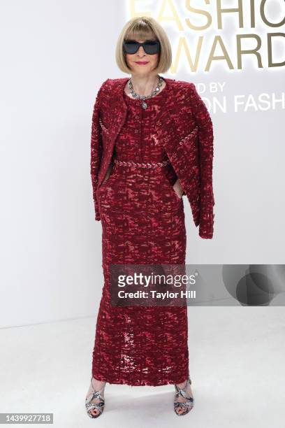 Anna Wintour attends the 2022 CFDA Awards at Casa Cipriani on November 07, 2022 in New York City.
