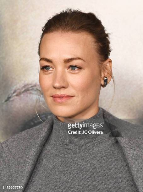 Yvonne Strahovski attends the Season 5 Finale Event Of Hulu's "The Handmaid's Tale" at Academy Museum of Motion Pictures on November 07, 2022 in Los...