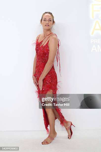 Amber Valletta attends the 2022 CFDA Awards at Casa Cipriani on November 07, 2022 in New York City.