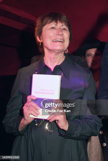 Castel 2022 awarded writer Catherine Millet for her book "Commencements" attends Castel Prize 2022 Ceremony at Castel Club on November 7, 2022 in...