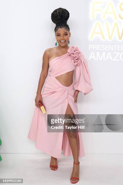 Halle Bailey attends the 2022 CFDA Awards at Casa Cipriani on November 07, 2022 in New York City.
