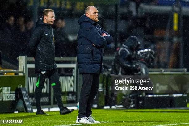 Head coach Joseph Oosting of RKC Waalwijk during the Dutch Eredivisie match between RKC Waalwijk and AZ at the Mandemakers Stadion on November 6,...