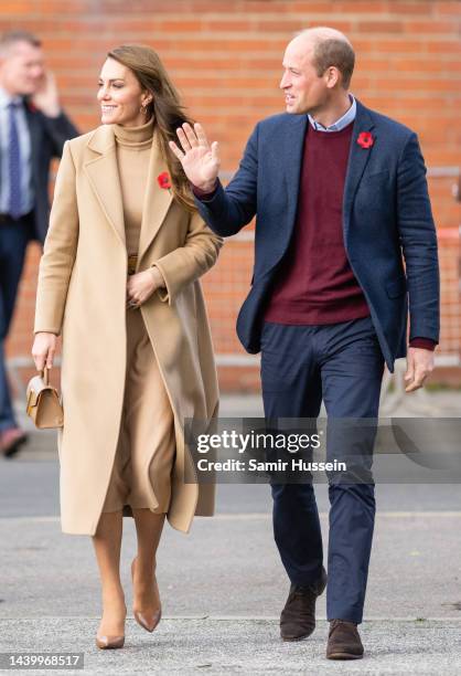 Prince William, Prince of Wales and Catherine, Princess of Wales visit The Street, a community hub that hosts local organisations to grow and develop...