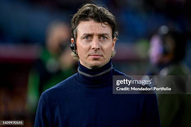 Former player Riccardo Montolivo looks on during the Serie A football match between AS Roma and SS Lazio at Olimpico stadium. Rome , November 6th,...