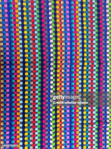 striped carpet, full frame - asian tribal culture stock pictures, royalty-free photos & images