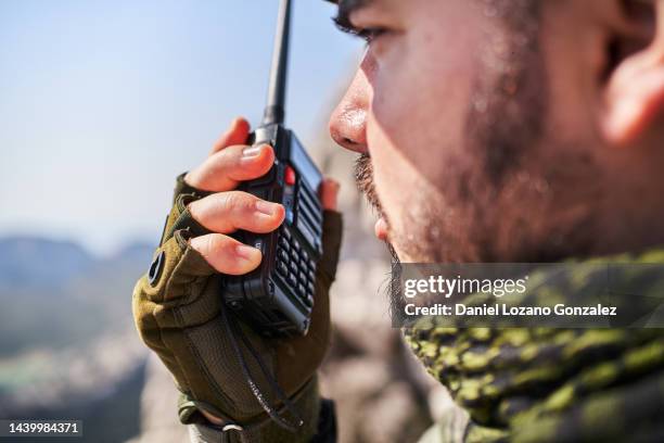 Using A Radio 27 Military Radio Antenna Stock Photos, High-Res Pictures, and Images ...