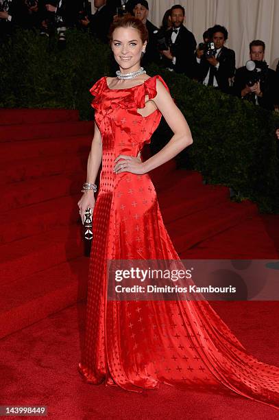 Actress Jaime King attends the "Schiaparelli And Prada: Impossible Conversations" Costume Institute Gala at the Metropolitan Museum of Art on May 7,...