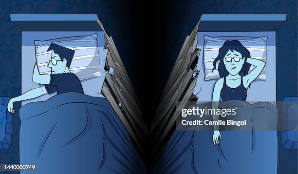 stockillustraties, clipart, cartoons en iconen met relationship problems - communicatieprobleem