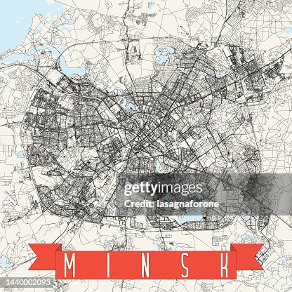 Minsk, Belarus Vector Map Minsk, Belarus Vector Map