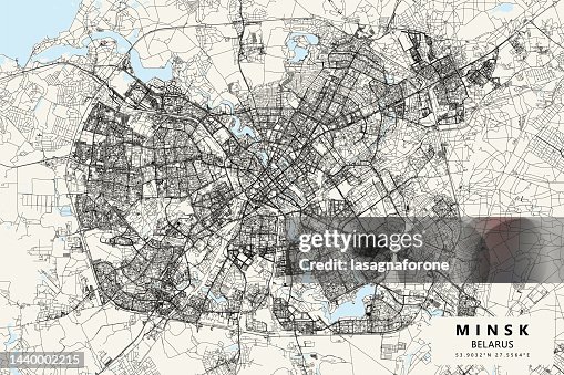 Minsk, Belarus Vector Map Minsk, Belarus Vector Map