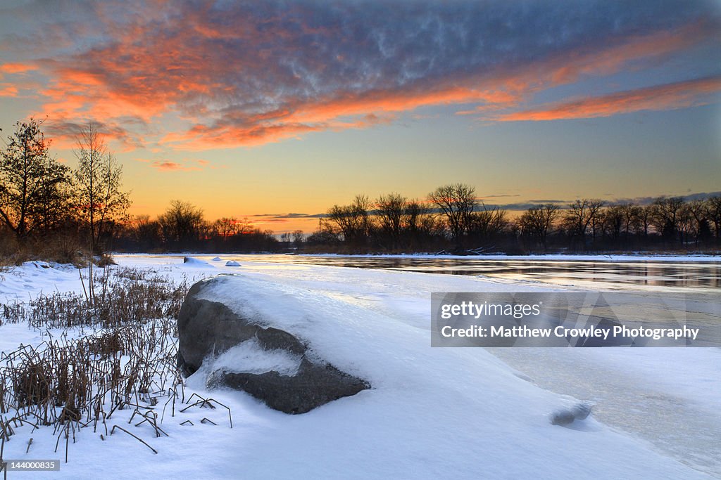 Ice on fox river