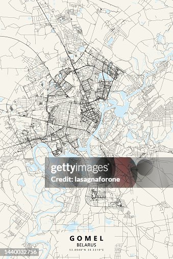 Gomel, Belarus Vector Map Gomel, Belarus Vector Map