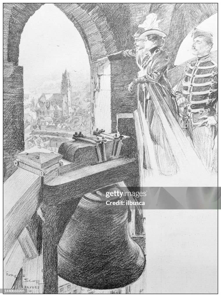 Imagen antigua: Campanario de Brujas