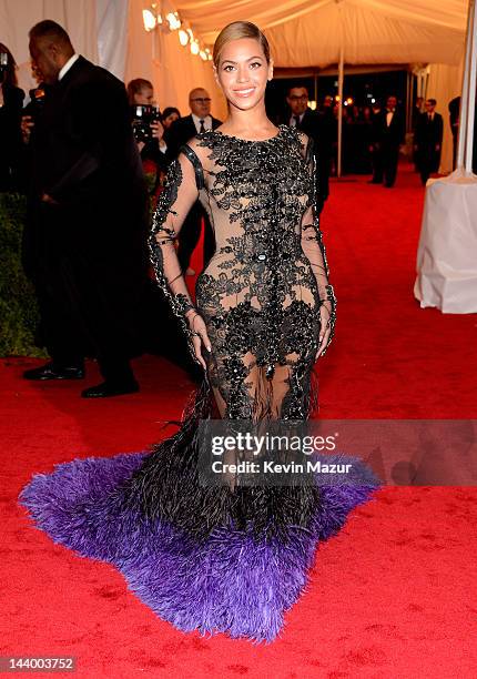 Beyonce Knowles attends the "Schiaparelli And Prada: Impossible Conversations" Costume Institute Gala at the Metropolitan Museum of Art on May 7,...