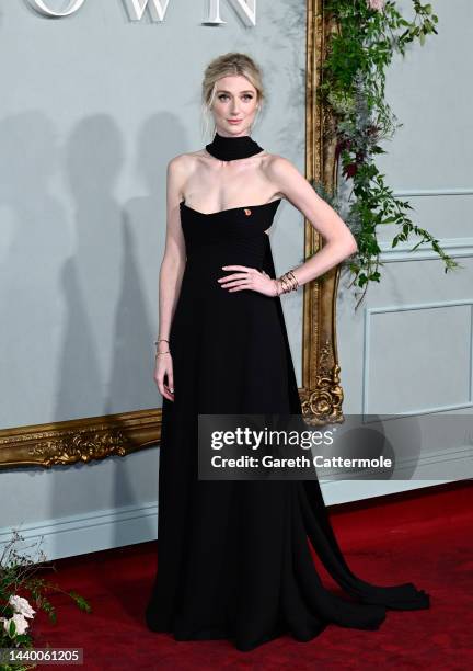 Elizabeth Debicki attends "The Crown" Season 5 World Premiere at Theatre Royal Drury Lane on November 08, 2022 in London, England.