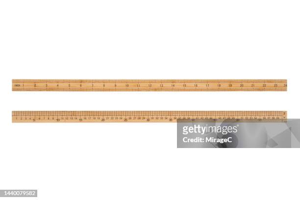 60cm Or 24inch Stainless Steel Long Ruler On Solid White High-Res Stock  Photo - Getty Images
