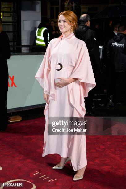 Erin Richards attends "The Crown" season 5 world premiere at Theatre Royal Drury Lane on November 08, 2022 in London, England.