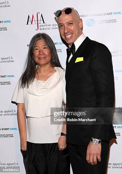 Yeohlee Teng and Robert Verdi attend the 34th Annual American Image Awards at Cipriani 42nd Street on May 7, 2012 in New York City.