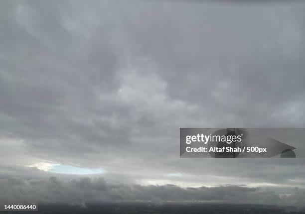 high angle footage of dramatic clouds and sky over city,united kingdom,uk - storm clouds sun stock pictures, royalty-free photos & images