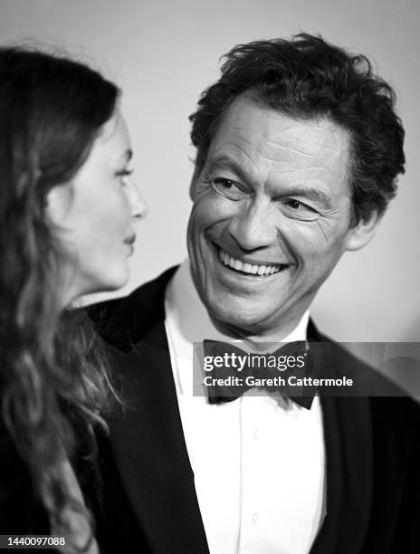 Guest and Dominic West attend "The Crown" Season 5 World Premiere at Theatre Royal Drury Lane on November 08, 2022 in London, England.