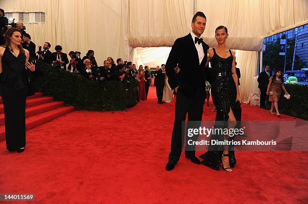 Tom Brady and Gisele Bündchen attend the "Schiaparelli And Prada: Impossible Conversations" Costume Institute Gala at the Metropolitan Museum of Art...