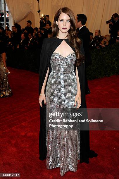 Lana Del Rey attends the "Schiaparelli And Prada: Impossible Conversations" Costume Institute Gala at the Metropolitan Museum of Art on May 7, 2012...