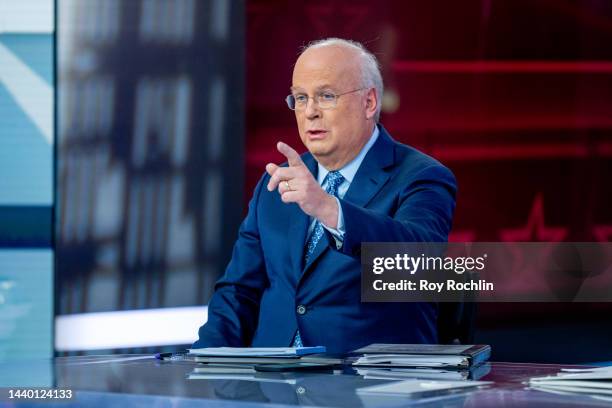 Former White House Deputy Chief of Staff Karl Rove attends FOX News Channel’s "Democracy 2022: Election Night" at Fox News Channel Studios on...