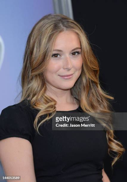 Actress Alexa Vega arrives at the premiere of Warner Bros. Pictures' 'Dark Shadows' at Grauman's Chinese Theatre on May 7, 2012 in Hollywood,...