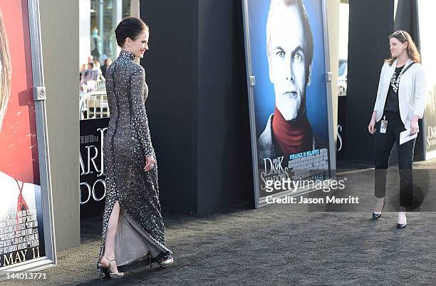 Actress Eva Green arrives at the premiere of Warner Bros. Pictures' 'Dark Shadows' at Grauman's Chinese Theatre on May 7, 2012 in Hollywood,...