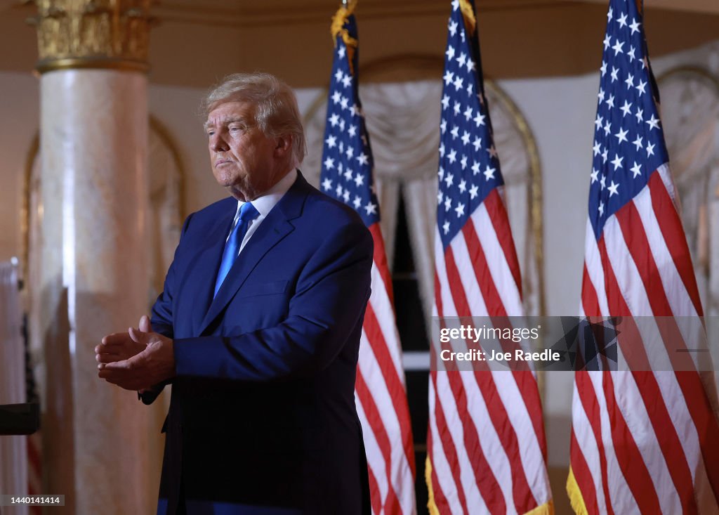Former President Donald Trump Spends Midterm Election Night At Mar-a-Lago