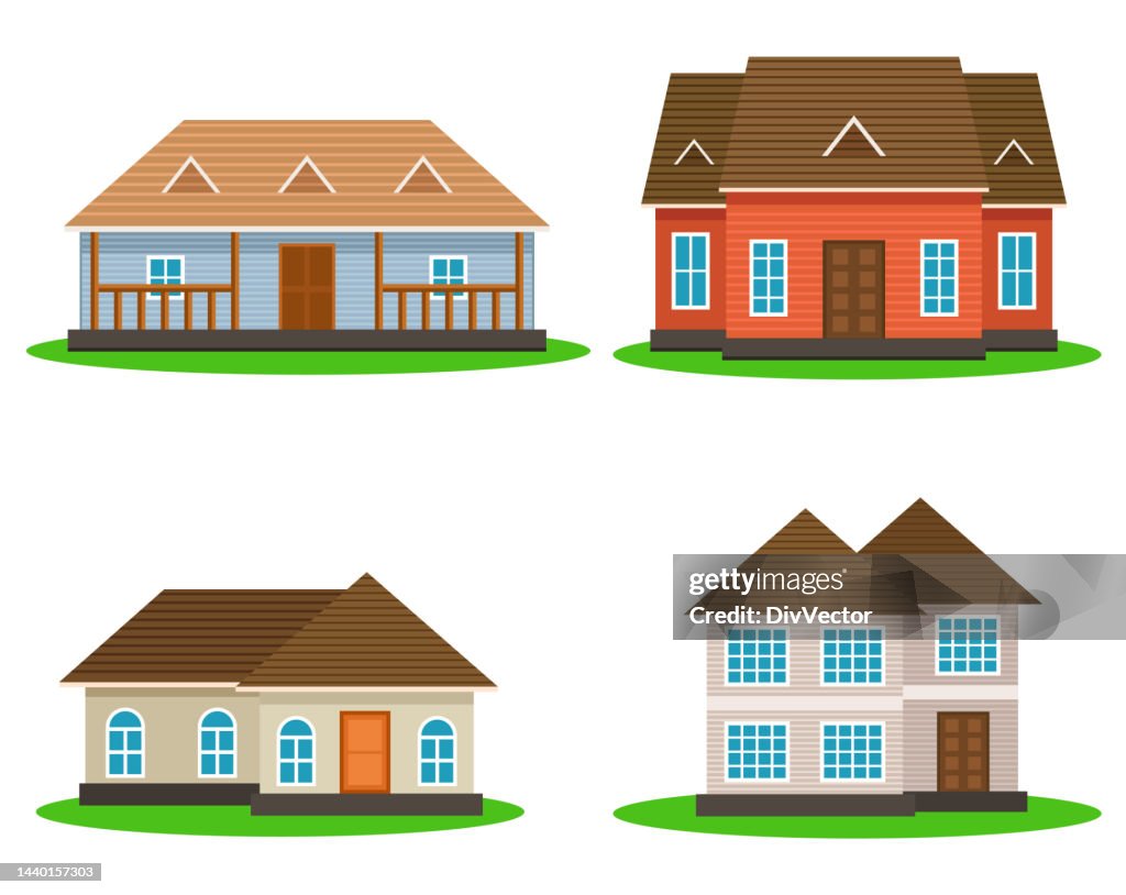 House Vector Set High-Res Vector Graphic - Getty Images