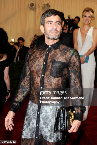 Marc Jacobs attends the "Schiaparelli And Prada: Impossible Conversations" Costume Institute Gala at the Metropolitan Museum of Art on May 7, 2012 in...