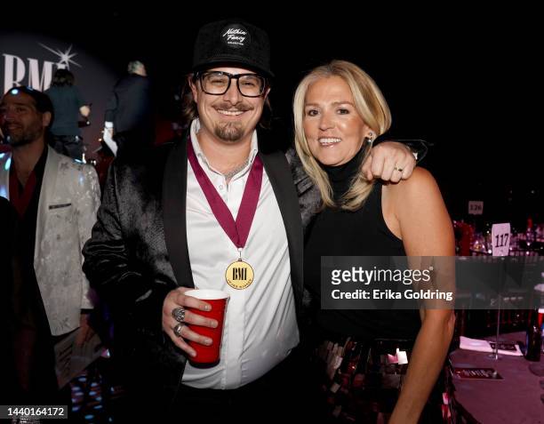 Hardy and Leslie Roberts attend the 2022 BMI Country Awards at BMI on November 08, 2022 in Nashville, Tennessee.
