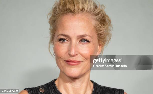 Gillian Anderson attends "The Crown" Season 5 World Premiere at Theatre Royal Drury Lane on November 08, 2022 in London, England.