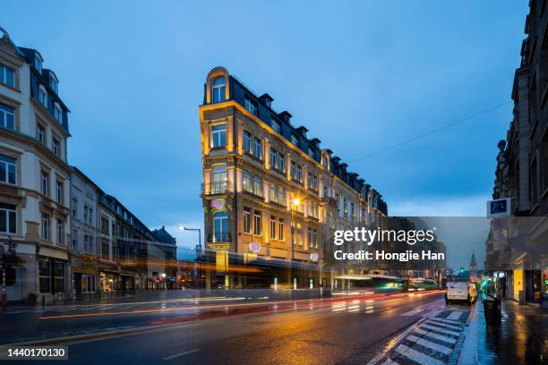 the architecture of the place du luxembourg. - luxembourg benelux stock pictures, royalty-free photos & images