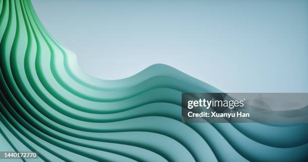 3d rendering abstract wave pattern - wave graphic stock pictures, royalty-free photos & images