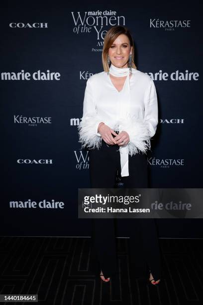 Kylie Gillies attends the Marie Claire Women of the Year Awards at Rockpool on November 09, 2022 in Sydney, Australia.
