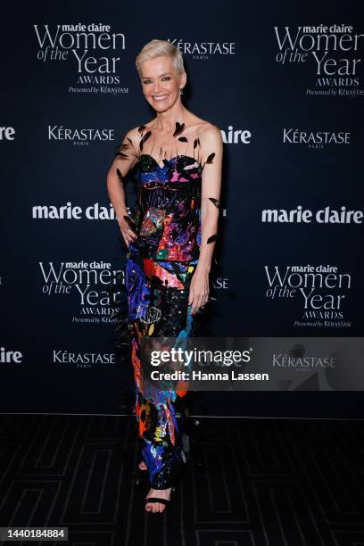 Jessica Rowe attends the Marie Claire Women of the Year Awards at Rockpool on November 09, 2022 in Sydney, Australia.