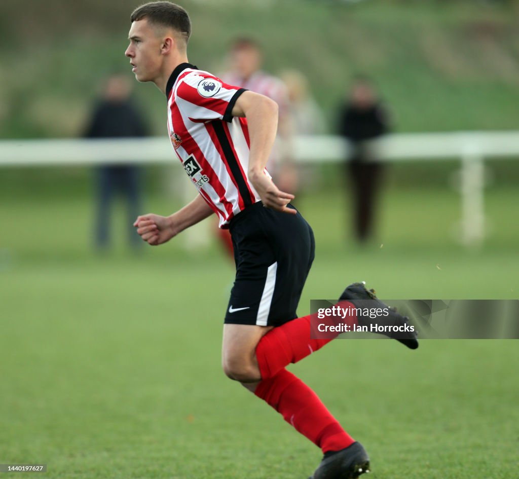 Chris Rigg First Class 15 year old Chris Rigg of Sunderland during the Premier League 2 ...